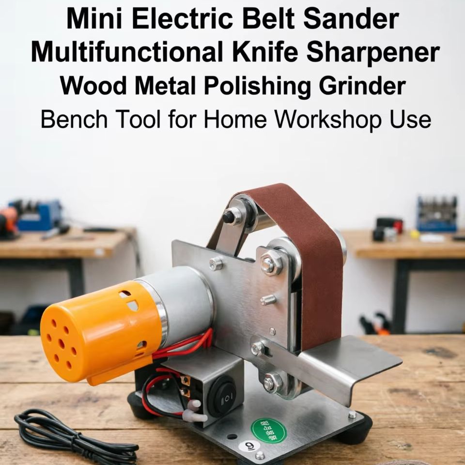 Workshop Tools Knife Sharpener - Mini ponceuse à bande électrique multifonctionnelle,